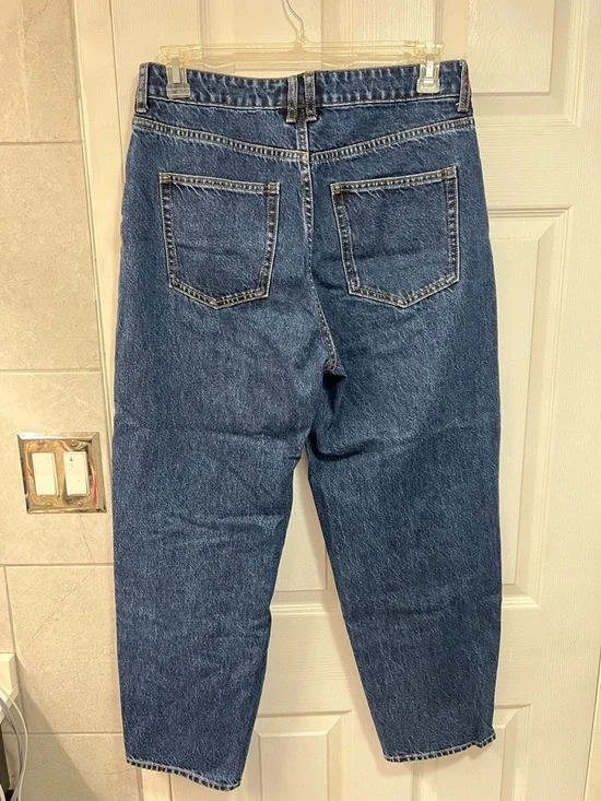 H&M Cropped Dark Blue Denim Jeans - Picture 3 of 5